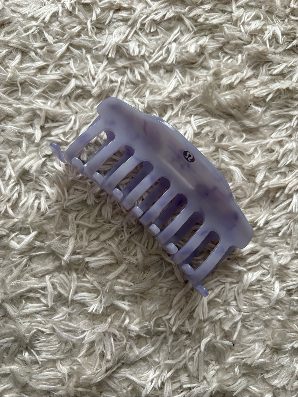 lululemon athletica Lavender Lilac Marble Hair Claw Clip Comfortable Grip